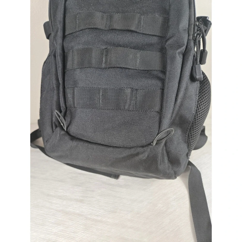 D-5 Column Tactical Backpack Black MOLLE Webbing Military Utility Daypack 16in